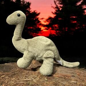 Peponi Beanosaur Andy 9" Plush Apatosaurus Dinosaur Nursery 2001 Green Vintage